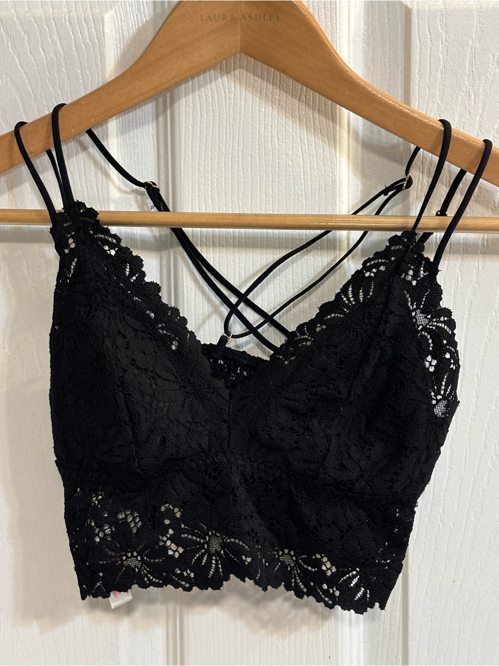 PINK Victoria's Secret Longline Lace Bralette in black Size XS